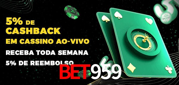 Promoções do cassino ao Vivo bet959